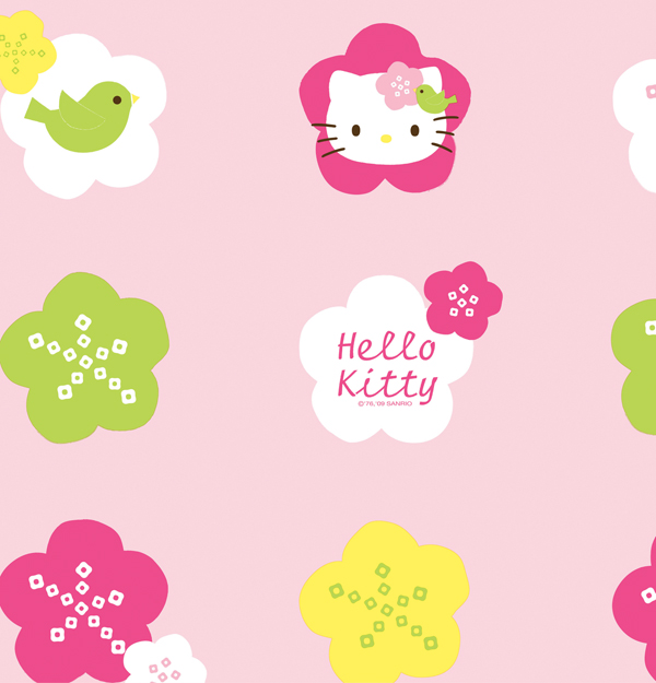 Các mẫu giấy dán tường phòng ngủ hello kitty đẹp